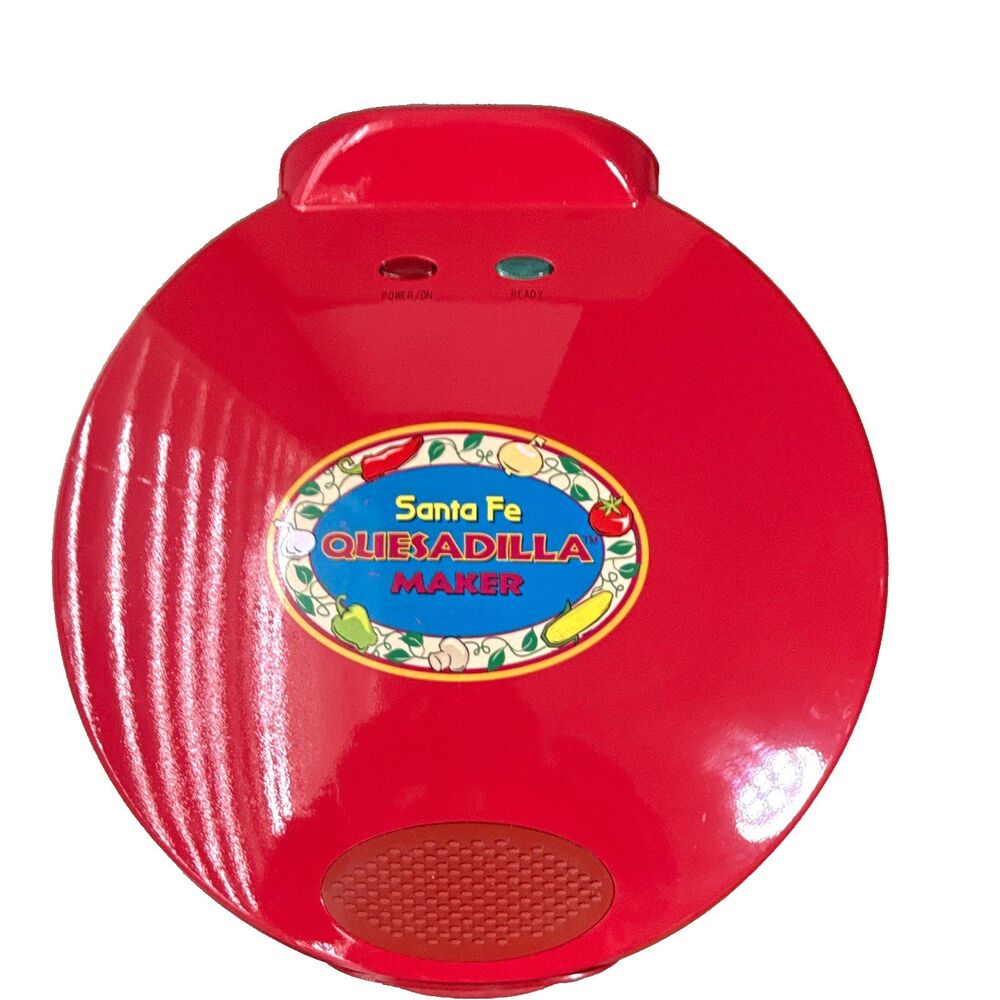 Quesadilla Maker Grill QM2SFR 900W 120V Electric Red Salton Santa Fe